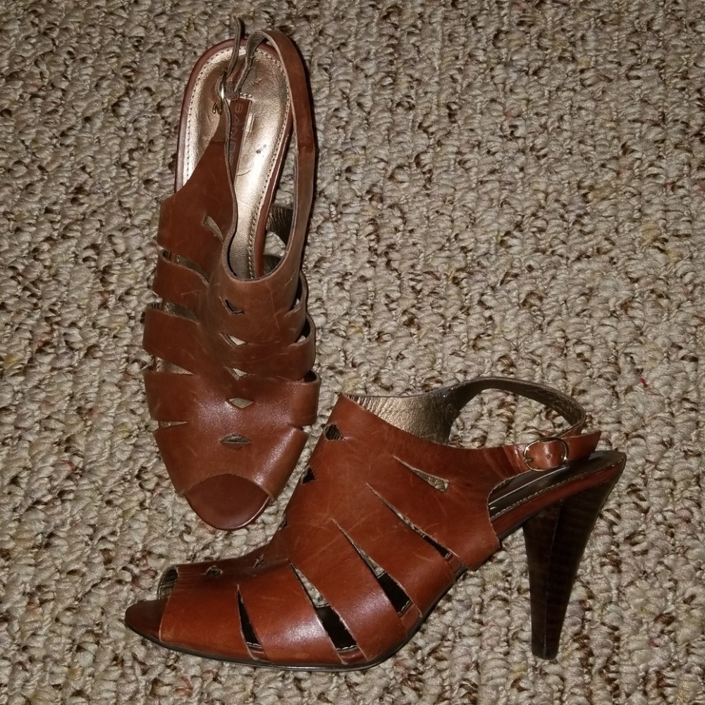 Leather heels